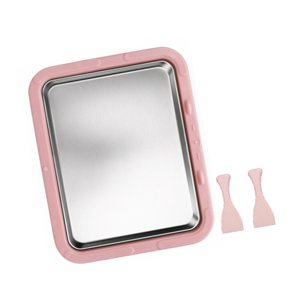 Magideal - Máquina Para Hacer Helados Bandeja Para Helados Diversión Para Familias Versátil Plato Frío Instantáneo Casero Diy Bandeja Para Rollos De Yogur Helado Rosa