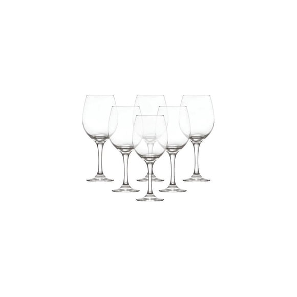 Set De 06 Unidades De Copa De Vino Barone, 385 Ml, 7156, Col Transparente