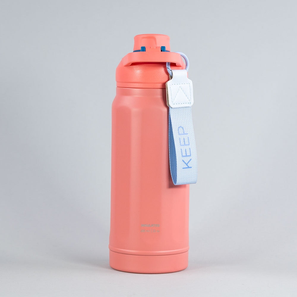 Botella Insulada Strap 650ml Flask Keep Coral