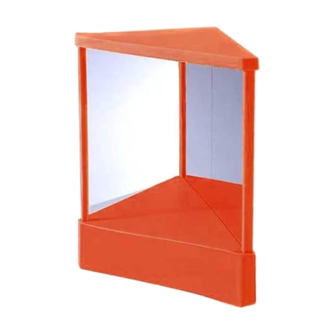Ioensy - Espejo No Reversible Espejo Cosmético Para Corrección Facial Mesa Sala De Estar S Naranja