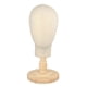 thumbnail image 1 of Cabeza de maniquí Sombrero Exhibición de la cabeza Sombrero Peluca Exhibición de la joyería con base de madera Accesorios de accesorios fáciles de usa base de grano de madera, 1 of 5