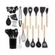 thumbnail image 3 of 35x Utensilios De Cocina Gadgets Juego De Herramientas Espátula Para Profesionales Principiantes Negro, 3 of 5