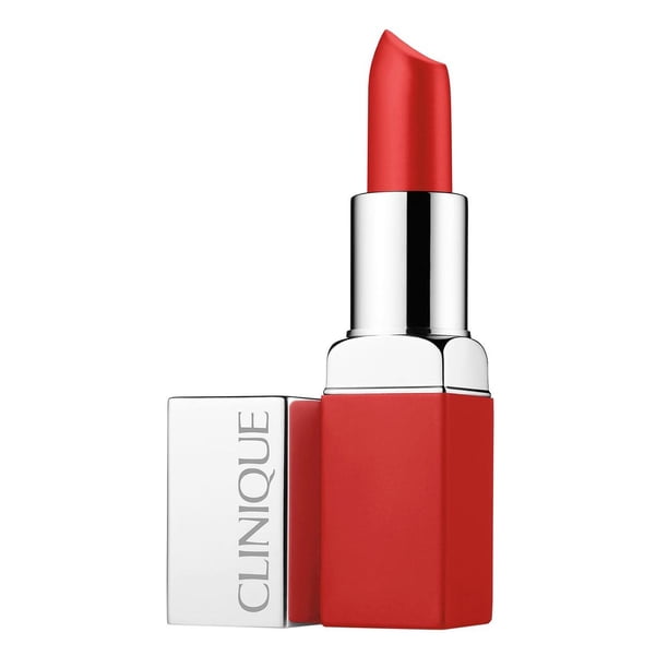 Clinique Color de Labios Mate Clinique Pop Más Prebase - 03 Ruby Pop para Mujeres - Lápiz Labial de 0,13 oz