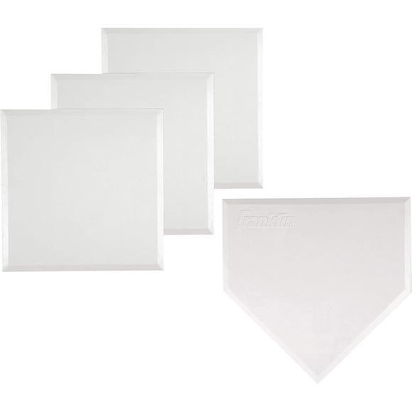 Franklin Sports MLB Baseball Base Set Throw Down Rubber Bases