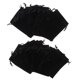 thumbnail image 3 of Bolsa De Regalo De Bolsa De Accesorios De Joyería De Terciopelo De 20 Piezas 5 Colores S / M / L Negro M, 3 of 5
