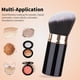 thumbnail image 4 of Brochas de maquillaje retráctiles para base, brocha de viaje de cabeza plana, brocha de base portátil con funda, 4 of 6