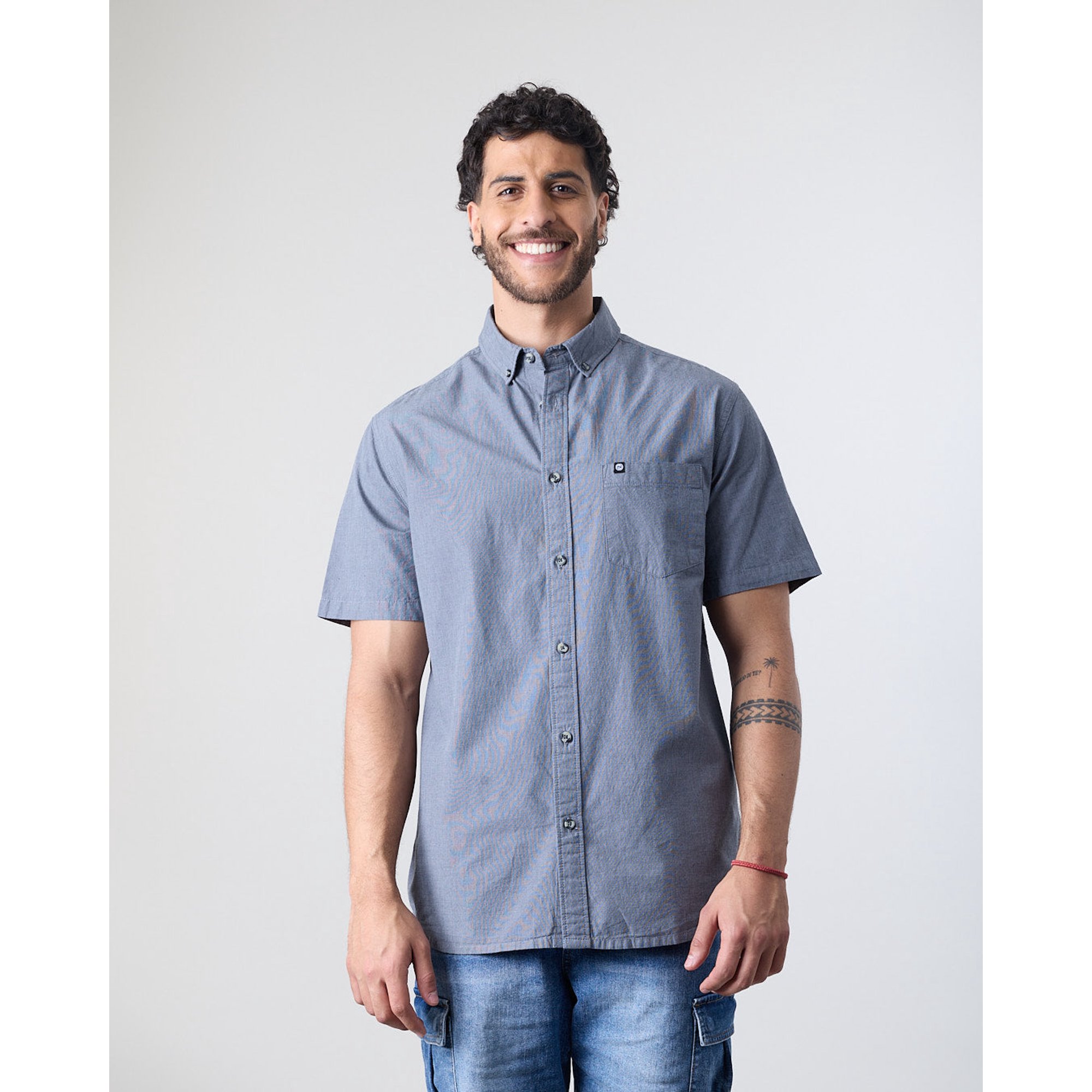 Camisa Manga Corta Hombre Algodón Xv5780 Polemic