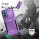 thumbnail image 4 of Funda Resistente para Motorola Moto G Play 4G 2024 con Tapa Deslizante y Protección Militar Morado, 4 of 6