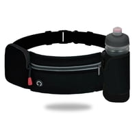 Xusx111 - Bolso De Correr Con Soporte Plegable De Botella De Agua (Botellas No Incluidas), Sin Rebote Grande Bolsillo Resistente Al Agua Fanny Pack De Cintura, Hidratación Correr Soporte De Teléfono P