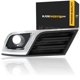 thumbnail image 1 of Bisel de luz de niebla KarParts360 para lado del conductor, negro/cromado, 1 of 8