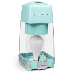 Máquina De Hielo Afeitado Nostalgia Aqua Con Molde Para Hielo Y Cono Reutilizable