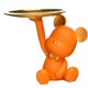 thumbnail image 3 of Bandeja De Almacenamiento De Escultura De Estatuilla De Oso De Resina Organizador De Decoración Del Hogar Naranja, 3 of 5
