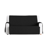 Genérico - Funda Cobertor Protector Sofá Sillón 3 Cuerpos Negro