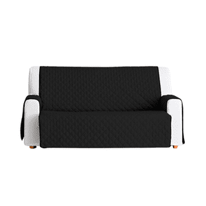 Genérico - Funda Cobertor Protector Sofá Sillón 3 Cuerpos Negro