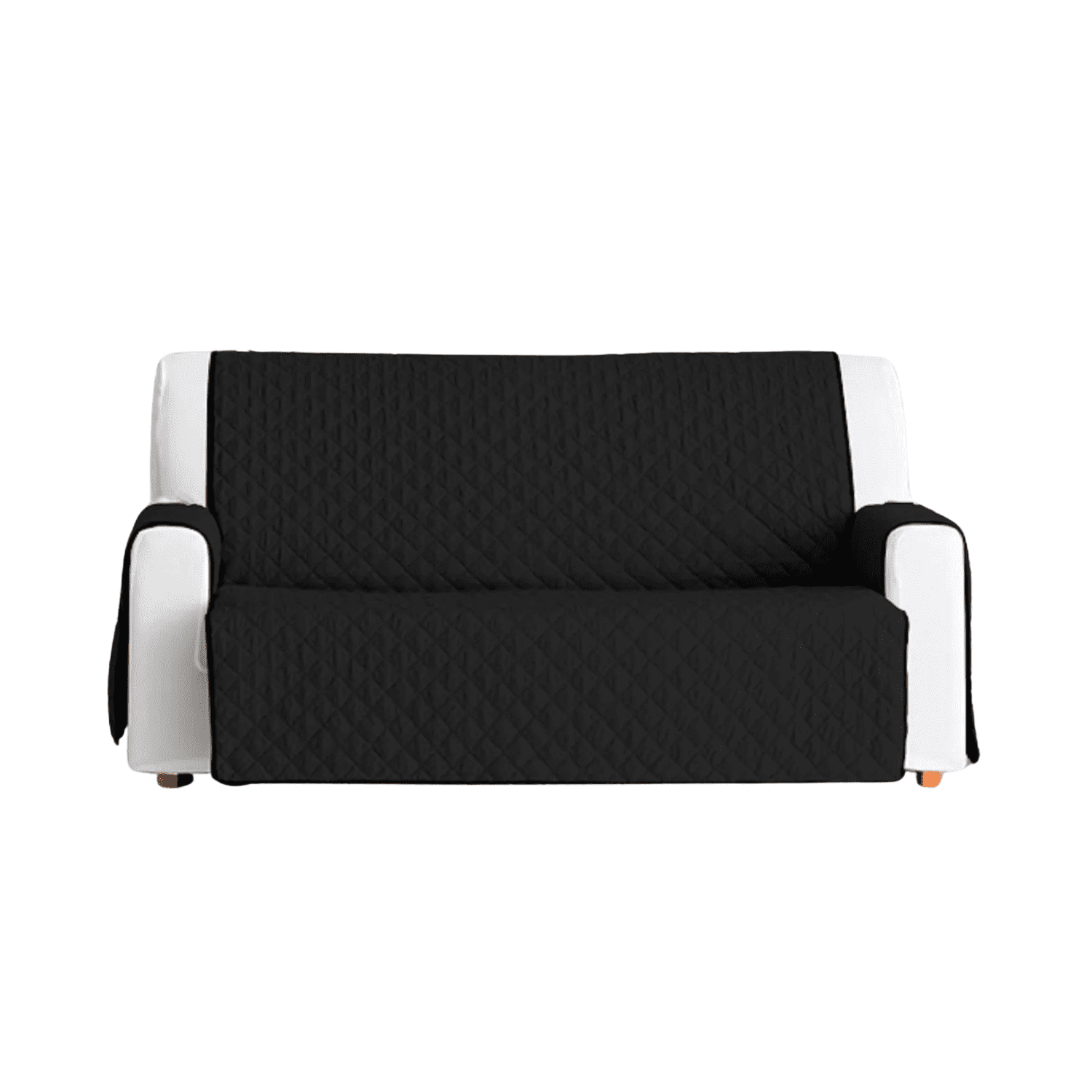 Genérico - Funda Cobertor Protector Sofá Sillón 3 Cuerpos Negro