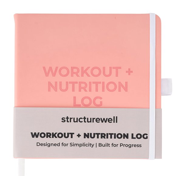 Registro de nutrición y entrenamiento Structurewell, rastreador de fitness de 12 semanas