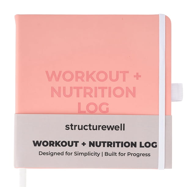 Registro de nutrición y entrenamiento Structurewell, rastreador de fitness de 12 semanas