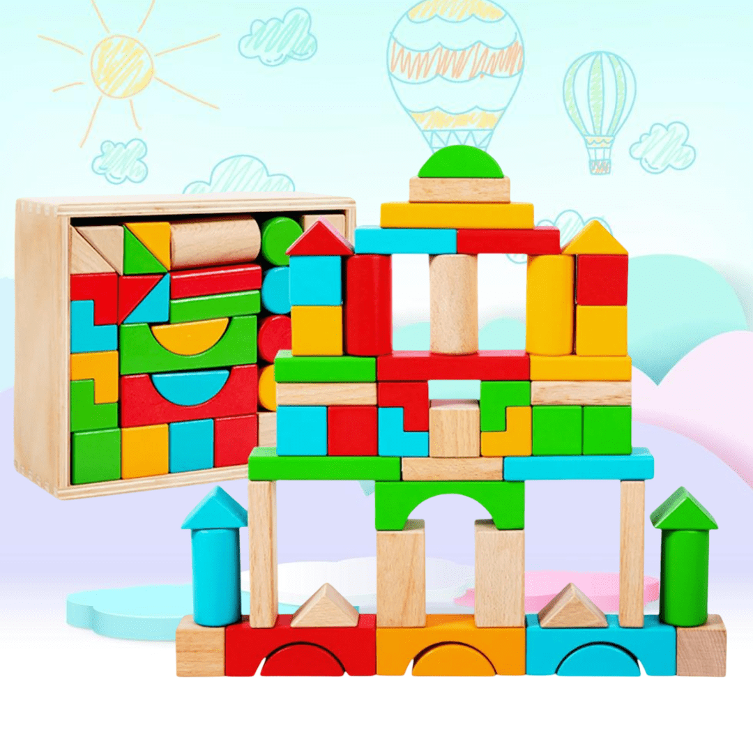 Jugueteria Estelar - Bloques Montessori Apilables Para Niños