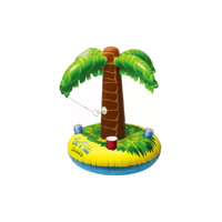 Genérico - Flotador Inflable Palmera Posa Vaso Multicolor