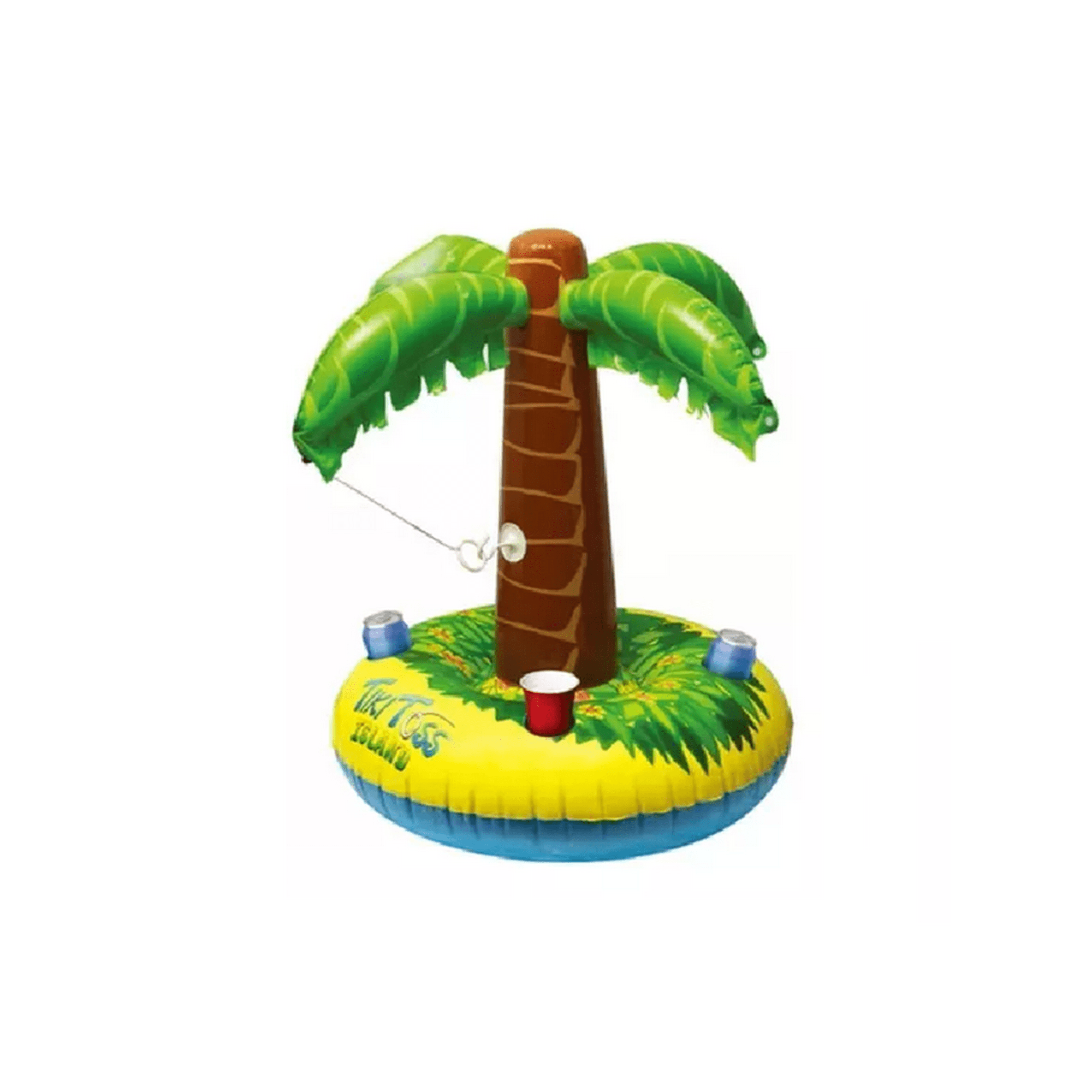 Genérico - Flotador Inflable Palmera Posa Vaso Multicolor