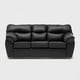 thumbnail image 1 of Sofa Zeus 3C PU Negro, 1 of 3