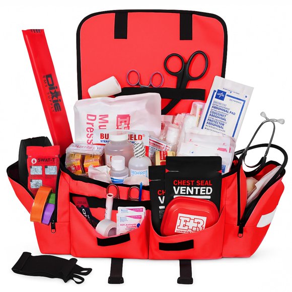 Botiquín de primeros auxilios Ever Ready First Aid – Bolsa de trauma roja