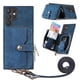 thumbnail image 1 of Funda Tipo Cartera con Correa Cruzada para Samsung Galaxy S22 Ultra Protección Contra Golpes Azul, 1 of 5