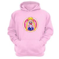 Genérico - Polerón Canguro Sailor Moon Rosa Talla S Unisex