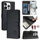 thumbnail image 5 of Funda tipo cartera FOXDOCK para iPhone 15 pro con soporte, ranuras, RFID, diseño de gato, 5 of 5