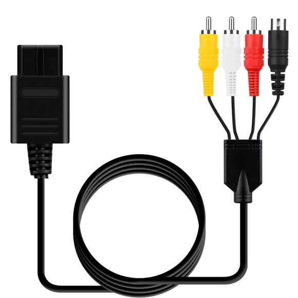 Cable AV compuesto S-Video RCA OSTENT de 1,8 m para N64 y SNES