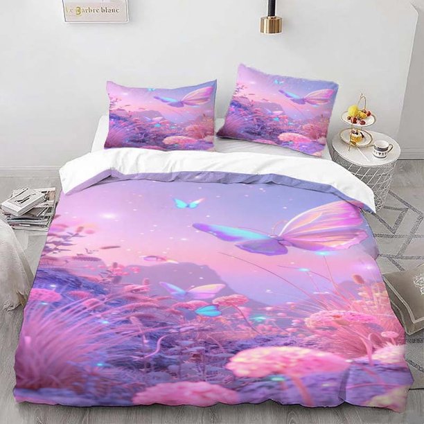 Dreamy Butterfly Themed Bedding Set Soft and Comfortable for All Seasons