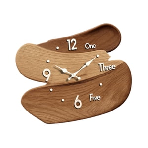 Magideal - Reloj De Pared Decorativo, Regalo Moderno, Fácil De Leer, Reloj Colgante De Pared, Silencioso, Para Habitación De Niños, Baño, Dormitorio, Decoración Marrón