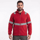 thumbnail image 1 of Micropolar Reflectante Hombre Térmico Alta Visibilidad Trabajo Rojo, 1 of 10