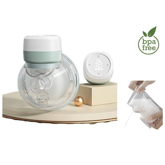 Extractor De Leche Eléctrico Manos Libre Con 10 Bolsas Para Leche W103 LuBabycas