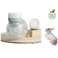 Extractor De Leche Eléctrico Manos Libre Con 10 Bolsas Para Leche W103 Lubabycas