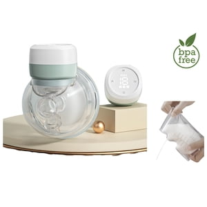 Extractor De Leche Eléctrico Manos Libre Con 10 Bolsas Para Leche W103 Lubabycas