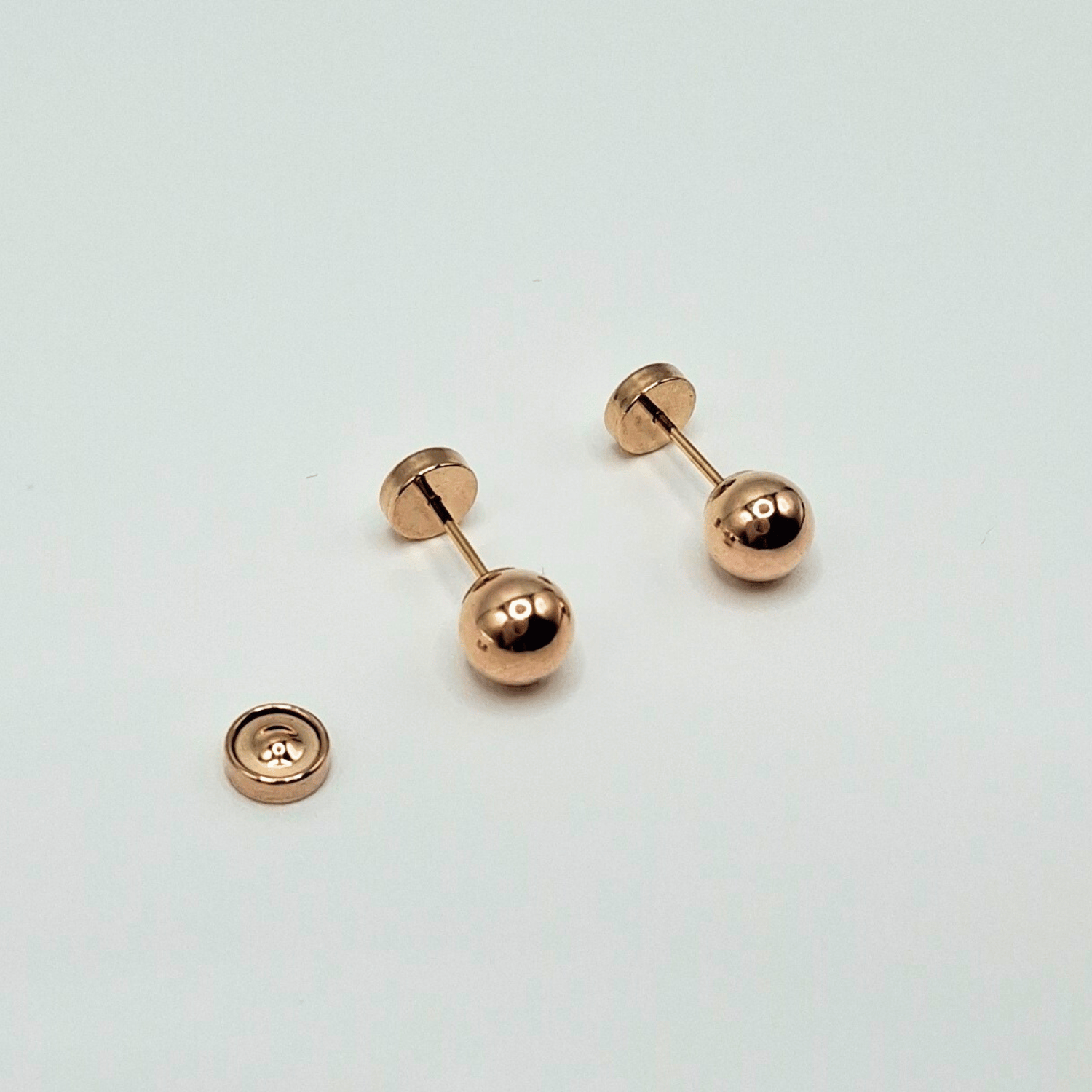 Rba Y Co - Aros Abridores Para Bebé Laminados En Oro 20K Modelo Bolita 5,5Mm