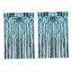 thumbnail image 5 of 2 Uds Cortinas Con Flecos De Papel De Aluminio Brillante Decoración Para Halloween Carnaval Graduación Azul Claro, 5 of 5