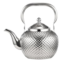 Bothyi - Tetera De Acero Inoxidable, Tetera De Hojas Sueltas Florecientes, Té De Kung Fu Para Cocina, 1,2 L, Plata