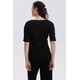thumbnail image 3 of Polera Mujer Abotonada Con Textura Negro, 3 of 4