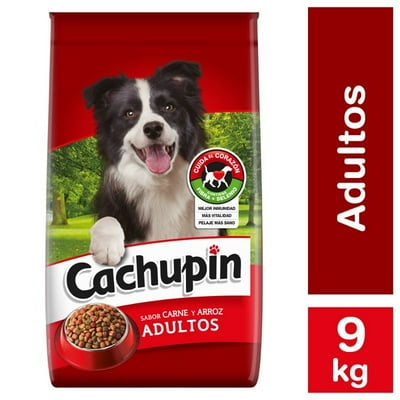 Alimento Seco Perro Adulto Carne Y Arroz Bolsa 9 Kg Cachupin