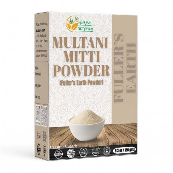 Mascarilla de arcilla Multani Mitti Herbs Botanica 150 g natural
