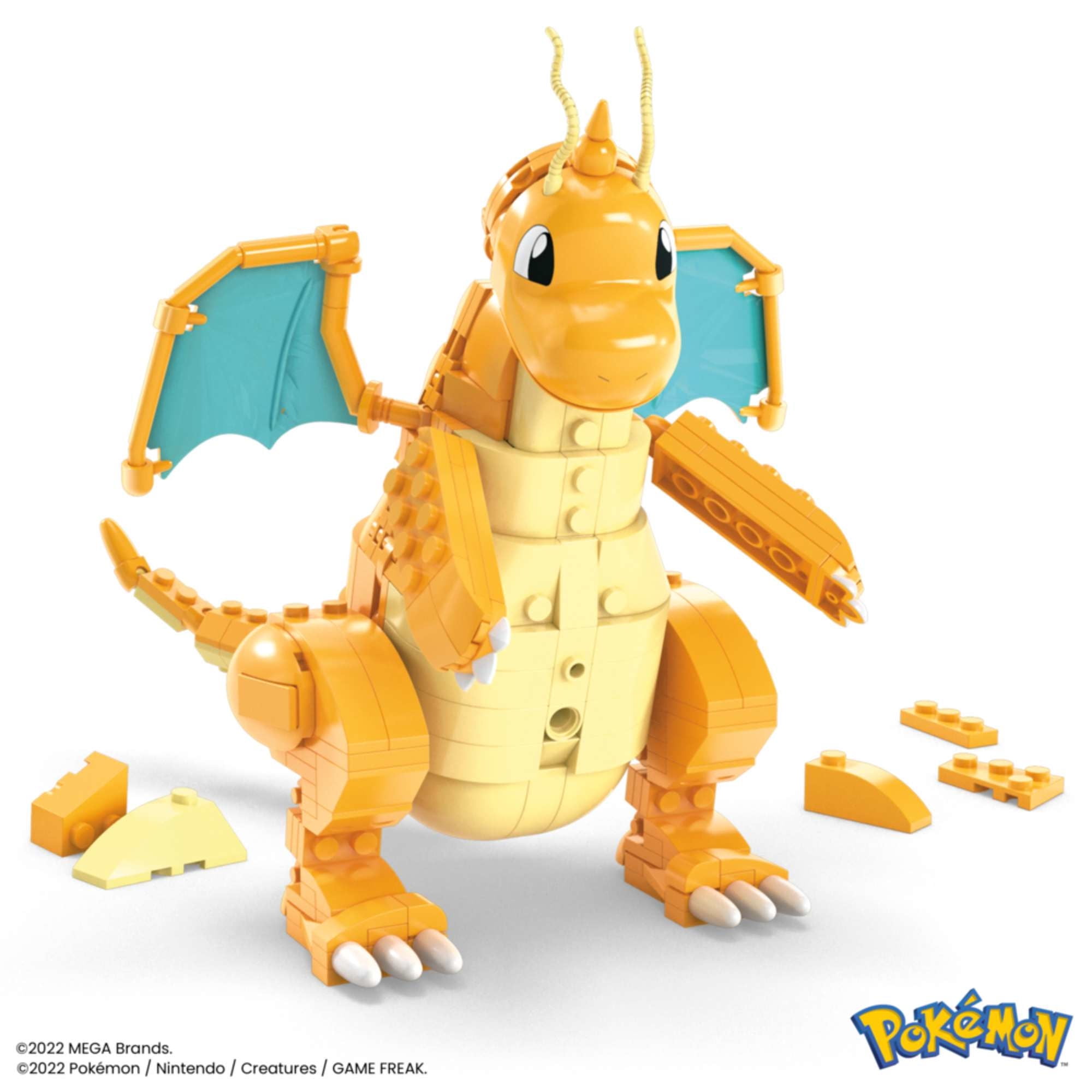 Dragonite Motion Brick Pokémon - Juguete Armable - Mega