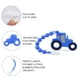 thumbnail image 2 of Set de juguetes mordederos de silicona grado alimenticio Cuebo, tractor azul, 2 of 6
