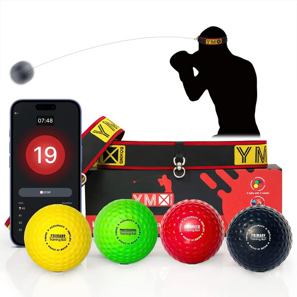 Set de 4 Bolas de Reflejo YMX BOXING + App