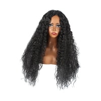 Magideal - Peluca De Pelo Reemplazo De Cabello Peluca Rizada Señora Elegante Peluca Larga Y Rizada Suelta Peluca Africana Para Fiestas Temáticas Fiesta De