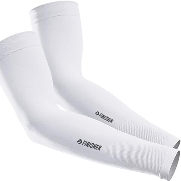 Par de Mangas para Running Finisher blanco M