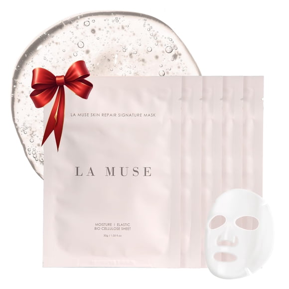 Mascarilla Facial LA MUSE Biocelulosa 5 uds Hidratante y Reparadora