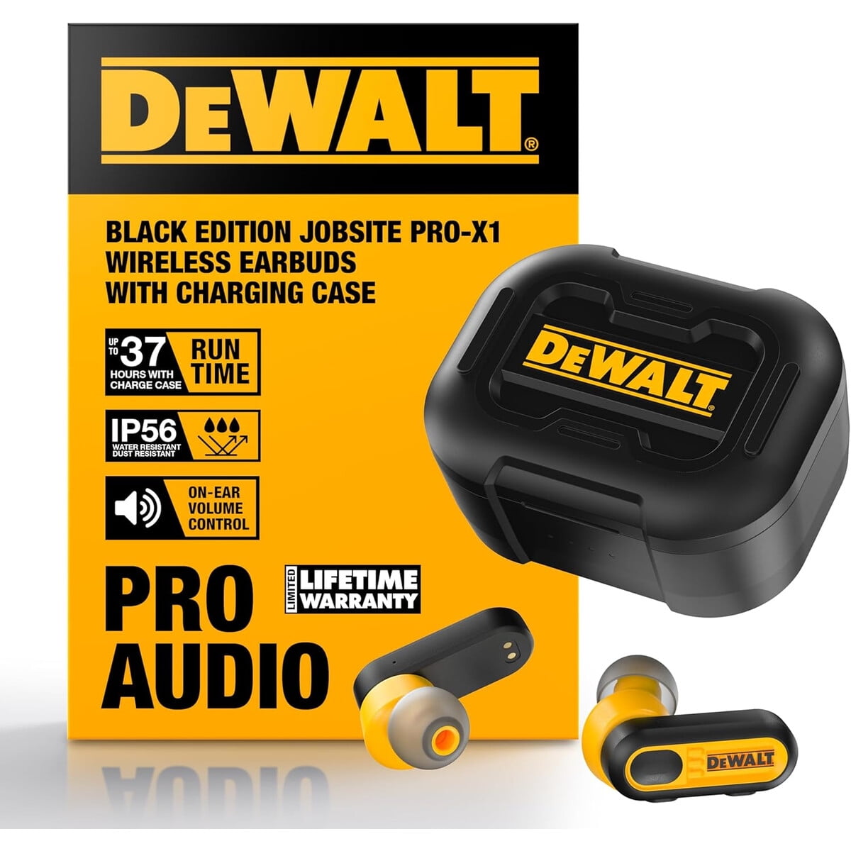 Auriculares Inalámbricos Dewalt Prox1 Negros Ip56 37h
