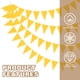 thumbnail image 3 of Banderines de Triángulo de Tela de Fieltro Uxcell, Guirnalda de Banderas para Decoraciones de Fiesta Amarillo, 3 of 7